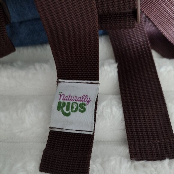 Naturally KIDS T-Rex Dinosaur Plush Backpack Toddler 3-5 Blue Brown Dino School - Picture 6 of 13